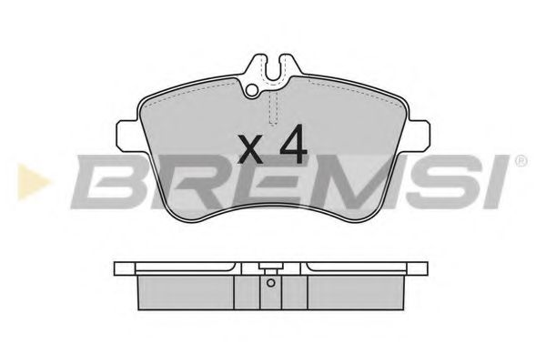 Тормозные колодки BREMSI BP3172