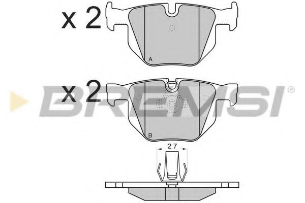 Тормозные колодки BREMSI BP3173