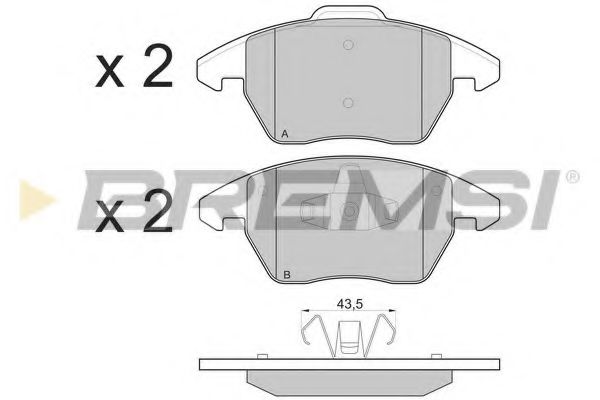 Тормозные колодки BREMSI BP3174