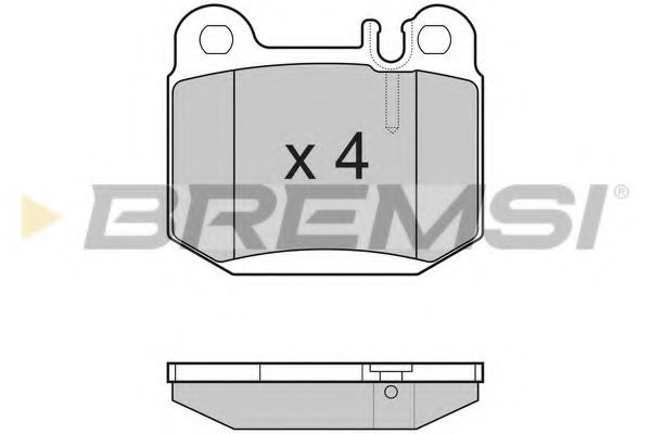 Тормозные колодки BREMSI BP3177