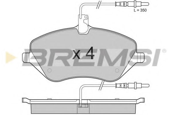 Тормозные колодки BREMSI BP3181