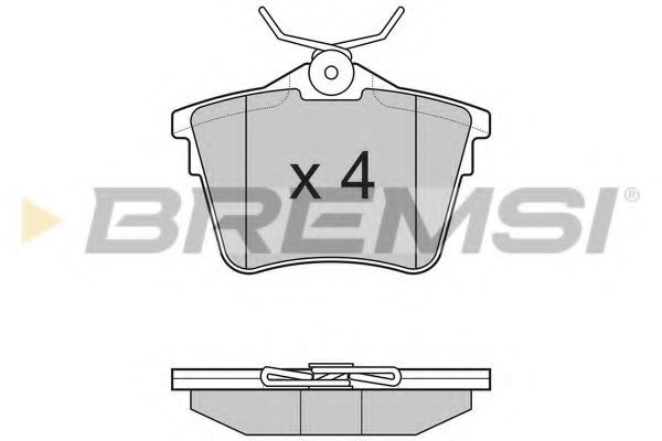 Тормозные колодки BREMSI BP3183