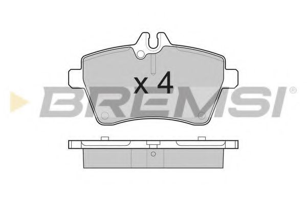 Тормозные колодки BREMSI BP3189