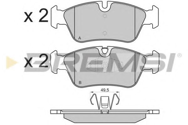 Тормозные колодки BREMSI BP3193