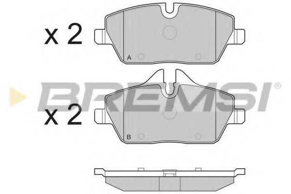 Тормозные колодки BREMSI BP3195