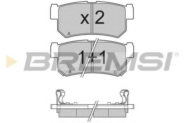 Тормозные колодки BREMSI BP3203