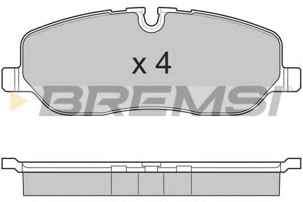 Тормозные колодки BREMSI BP3206