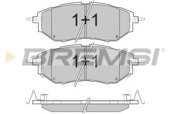 Тормозные колодки BREMSI BP3211