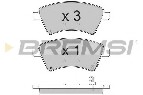 Тормозные колодки BREMSI BP3242