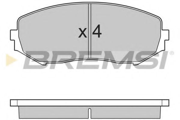 Тормозные колодки BREMSI BP3244