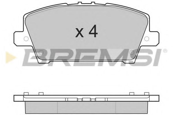 Тормозные колодки BREMSI BP3245