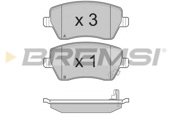 Тормозные колодки BREMSI BP3248