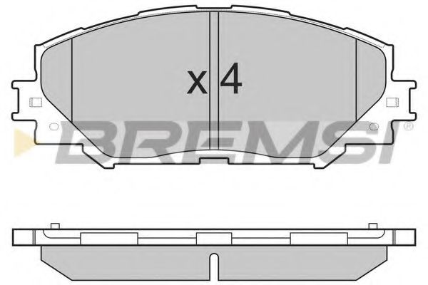 Тормозные колодки BREMSI BP3251