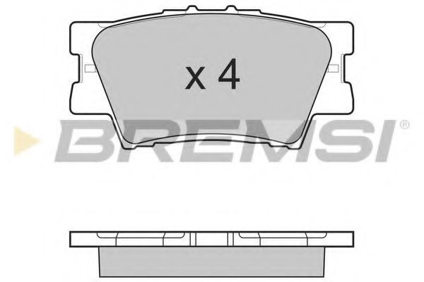 Тормозные колодки BREMSI BP3252