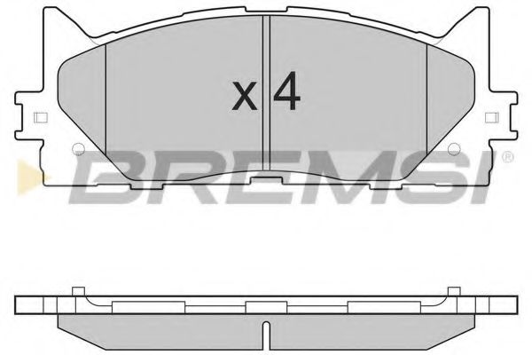 Тормозные колодки BREMSI BP3253