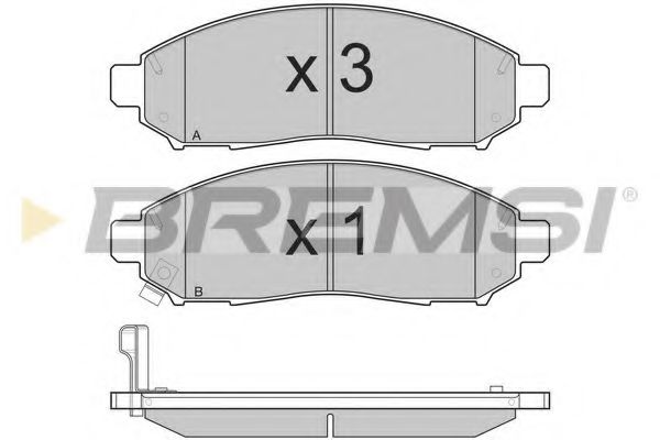 Тормозные колодки BREMSI BP3256