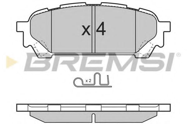 Тормозные колодки BREMSI BP3270