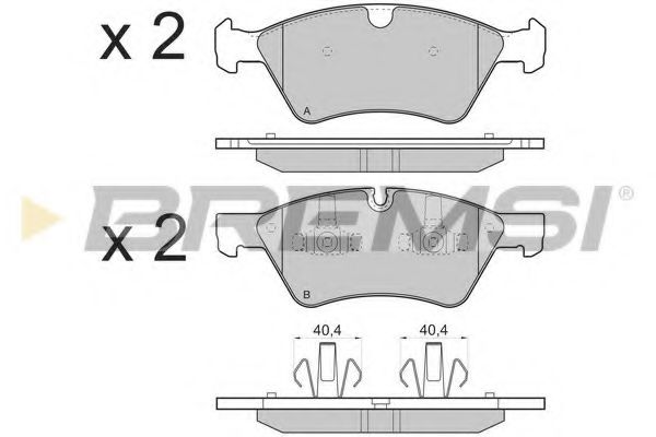 Тормозные колодки BREMSI BP3279