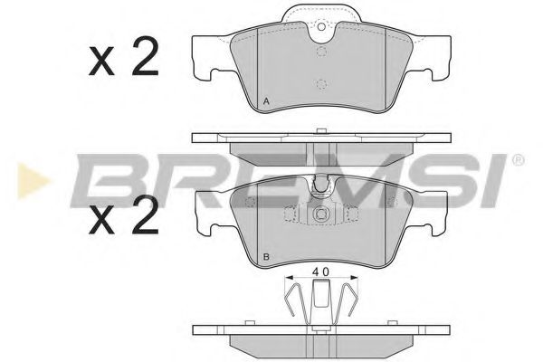 Тормозные колодки BREMSI BP3280