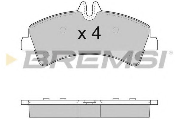 Тормозные колодки BREMSI BP3291