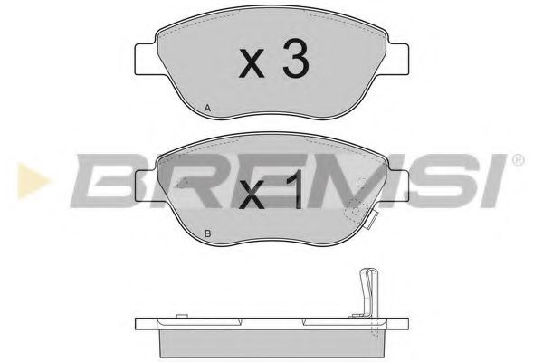 Тормозные колодки BREMSI BP3295