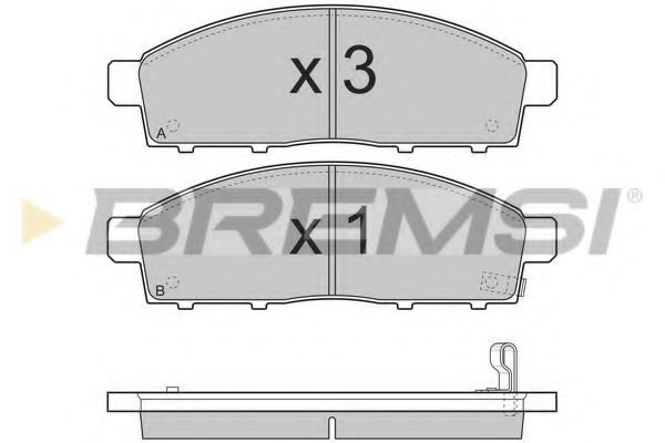 Тормозные колодки BREMSI BP3296