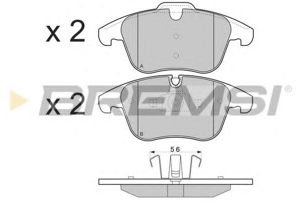Тормозные колодки BREMSI BP3297