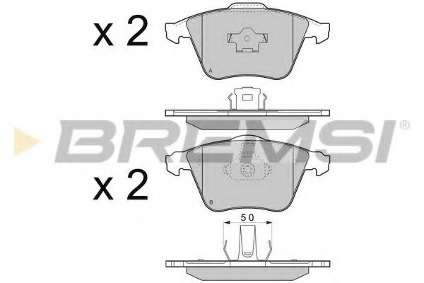 Тормозные колодки BREMSI BP3301