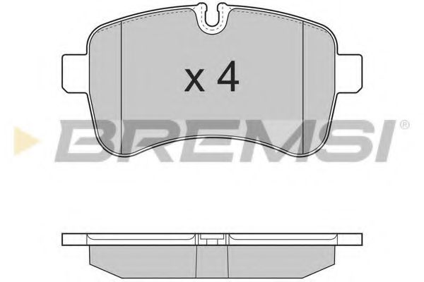 Тормозные колодки BREMSI BP3315