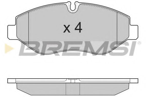 Тормозные колодки BREMSI BP3324
