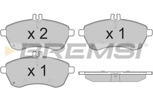 Тормозные колодки BREMSI BP3327