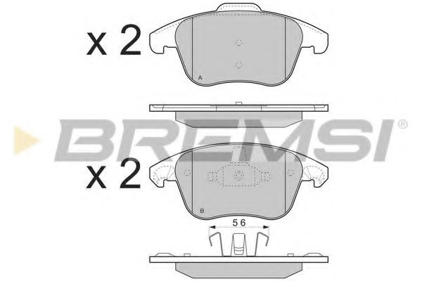 Тормозные колодки BREMSI BP3330