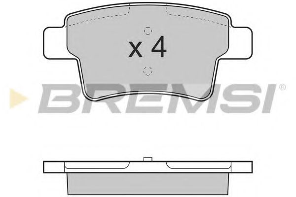 Тормозные колодки BREMSI BP3331