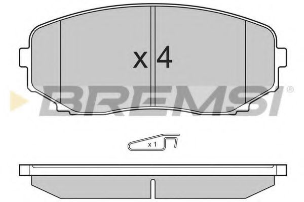 Тормозные колодки BREMSI BP3332