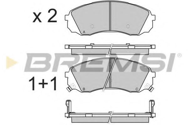 Тормозные колодки BREMSI BP3336