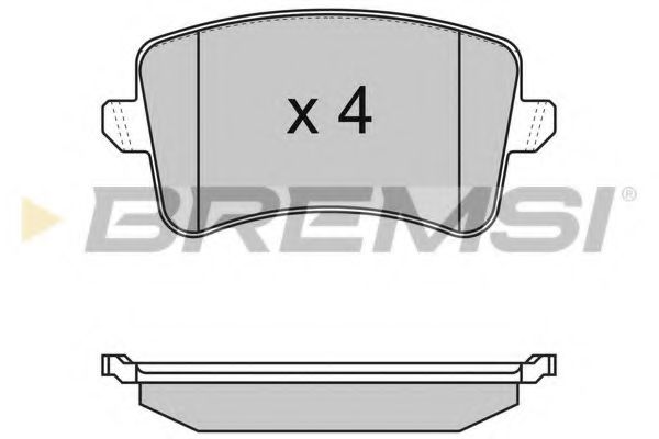 Тормозные колодки BREMSI BP3349