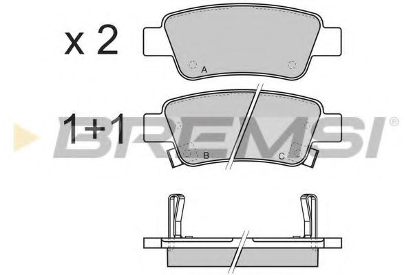 Тормозные колодки BREMSI BP3353
