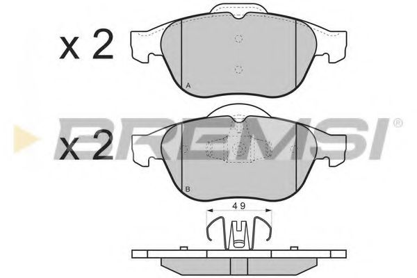 Тормозные колодки BREMSI BP3356