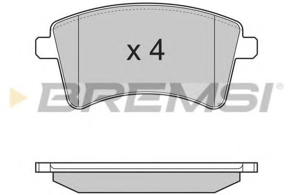 Тормозные колодки BREMSI BP3367