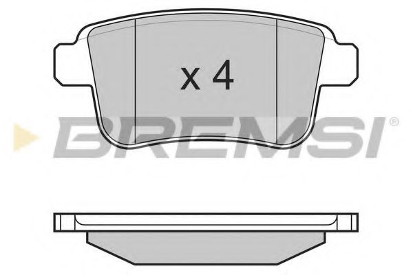 Тормозные колодки BREMSI BP3368