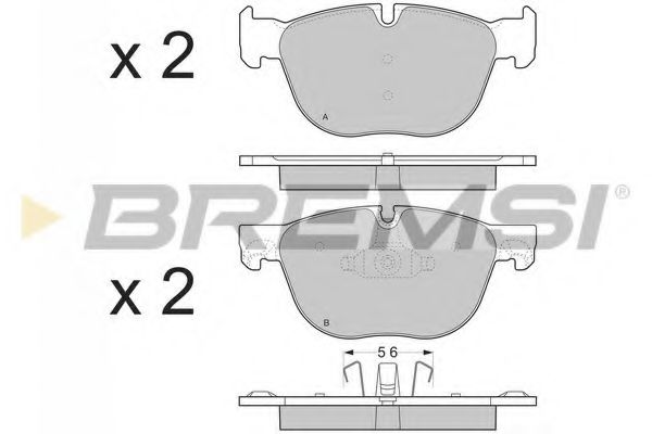 Тормозные колодки BREMSI BP3371