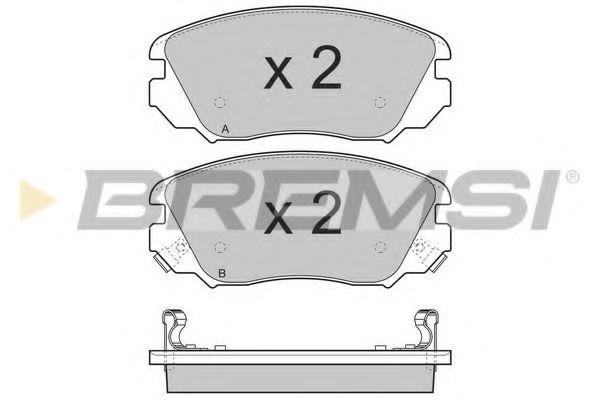 Тормозные колодки BREMSI BP3376