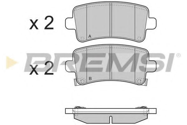 Тормозные колодки BREMSI BP3379