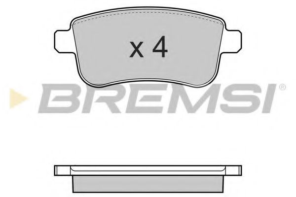 Тормозные колодки BREMSI BP3384