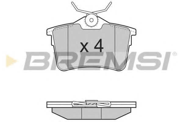 Тормозные колодки BREMSI BP3386