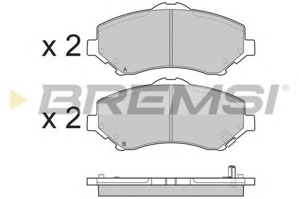 Тормозные колодки BREMSI BP3396