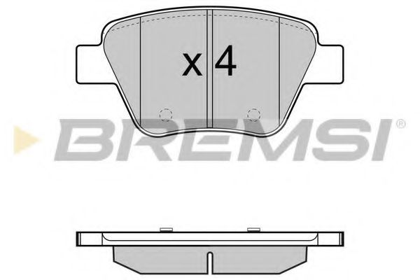 Тормозные колодки BREMSI BP3429