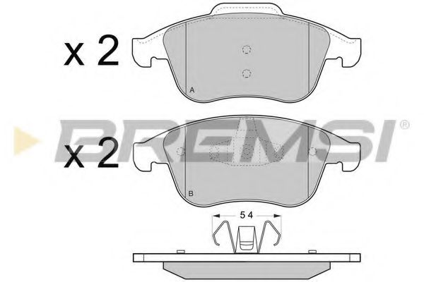 Тормозные колодки BREMSI BP3430