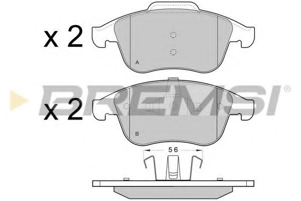 Тормозные колодки BREMSI BP3431