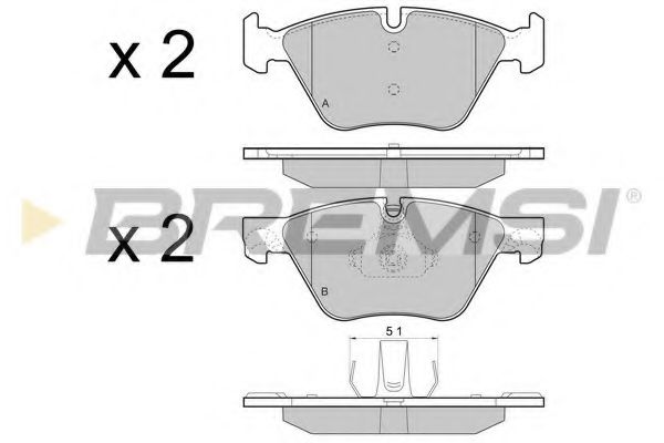 Тормозные колодки BREMSI BP3447